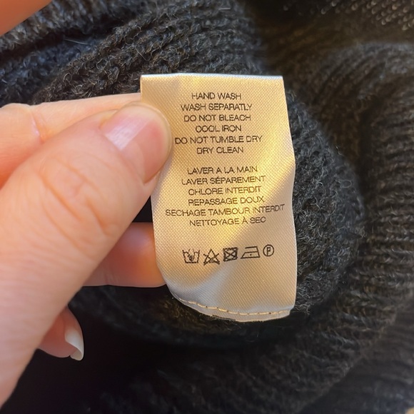 IRO charcoal gray sweater alpaca merino wool blend - Picture 4 of 8